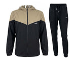 Colour Block Lightweight Hooded Tech Tracksuit - Tracksuit - British D'sire