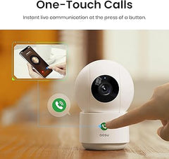Connoisseur AOSU Indoor Camera with 2.4/5GHz WiFi – 2K Home Security Baby & Pet Monitor | 360° View, One - Touch Call, Night Vision, Motion Detection, Smart Tracking & APP Integration for Families & Pet Owners - Indoor Camera - British D'sire