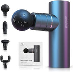 Connoisseur Arboleaf Mini Deep Tissue Muscle Massage Gun – 1.03lb Quiet Percussion Massager | 4 Silicone Heads, 5 Levels & 3200 RPM | Portable with Long Battery Life & Type - C Charging | Ideal for Muscle Relaxation & Recovery - Deep Tissue Muscle Massage Gun - British D'sire