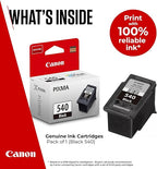 Connoisseur Canon PG - 540 Genuine Black Ink Cartridge – Prints Up to 180 A4 Pages | Reliable, High - Quality Original Ink for Crisp Text & Documents | Ideal for Home & Office Use | Compatible with Select Canon Printers - Printer Ink Cartridge - British D'sire