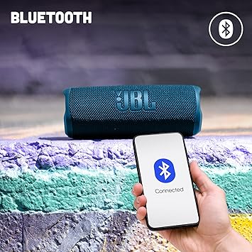 Connoisseur JBL Flip 6 Portable Bluetooth Speaker | Compact and Lightweight Wireless Speaker with 2 - Way Speaker System | Delivers Powerful JBL Original Pro Sound | Up to 12 Hours of Playtime | Designed for Music Lovers and Outdoor Enthusiasts - Portable Bluetooth Speaker - British D'sire