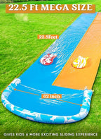 Connoisseur JOYIN 685cm Slip Slide with 2 Bodyboards – Lawn Water Slide with Built - in Sprinkler | Summer Outdoor Fun for Kids & Adults | Durable, Easy - to - Set - Up Backyard Water Toy for Sliding & Splashing Excitement - Lawn Water Slide with Built - in Sprinkler - British D'sire