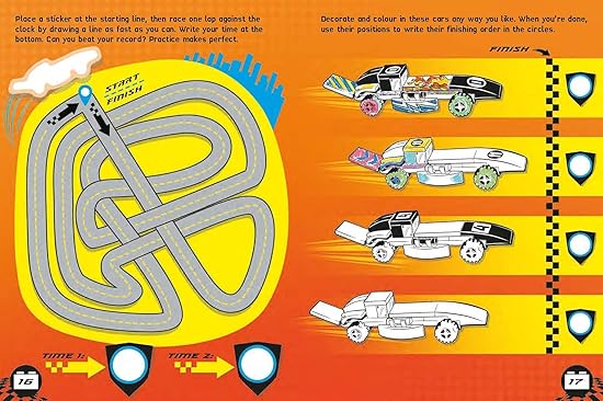 Connoisseur LEGO® Build and Stick Activity Box – Custom Cars Kit with LEGO Bricks, Book, and Over 260 Stickers | Hands - On Creative Play for Kids and Hobbyists | Vibrant Designs, Endless Rebuild Options, and Fun Activities for All Ages - LEGO - British D'sire Main image