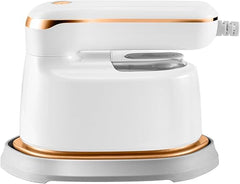Connoisseur Liebssen 2 - in - 1 Garment Steam Iron – 1100W Portable Mini Steamer | Fast Heat - Up Handheld Clothes Steamer for Wrinkle - Free Fabrics | Lightweight Travel Iron for Home & Travel | Ideal Christmas Gift (White) - Garment Steam Iron - British D'sire