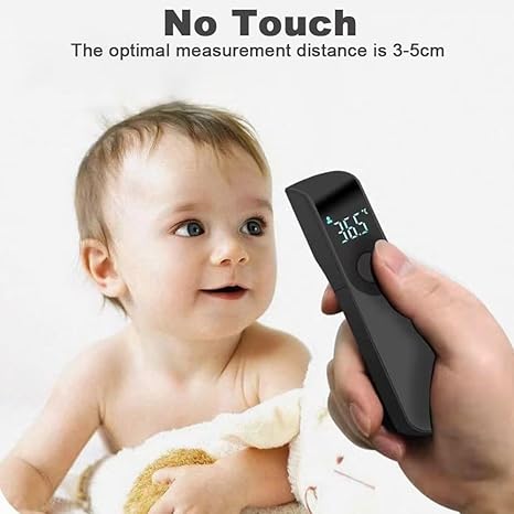 Connoisseur Lvozize No - Touch Forehead Thermometer – Infrared Digital Thermometer for Adults & Kids | ℃/℉ Instant Temperature Reading with Fever Alarm | Hygienic, Accurate, and Easy - to - Use Medical Device (White) - Thermometer - British D'sire Main image