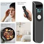 Connoisseur Lvozize No - Touch Forehead Thermometer – Infrared Digital Thermometer for Adults & Kids | ℃/℉ Instant Temperature Reading with Fever Alarm | Hygienic, Accurate, and Easy - to - Use Medical Device (White) - Thermometer - British D'sire