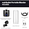 Connoisseur nutribullet Portable Blender, Black, 475ml | Powerful Extractor Blade for Healthy Shakes | Includes To - Go Lid, USB - C Charging Cable & User Guide | Delivers 15+ Blending Cycles for Active Lifestyles - Blender - British D'sire