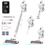 Connoisseur Syntecno Cordless Vacuum Cleaner – Powerful Lightweight Stick Vacuum with Rechargeable Lithium - Ion Battery | Upright & Handheld Electric Broom for Home, Hardwood Floors, Carpets, and Cars - Vaccum Cleaner - British D'sire