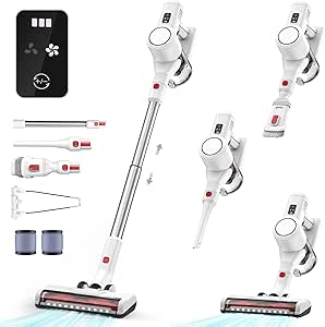 Connoisseur Syntecno Cordless Vacuum Cleaner – Powerful Lightweight Stick Vacuum with Rechargeable Lithium - Ion Battery | Upright & Handheld Electric Broom for Home, Hardwood Floors, Carpets, and Cars - Vaccum Cleaner - British D'sire