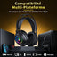 Connoisseur Tatybo Wired Gaming Headset for PS5, PS4, Xbox Series X/S, Switch & PC | Stereo Surround Sound Headphones with Noise - Cancelling Mic & LED Lights | Comfortable, Durable Design for Gamers Seeking Immersive Audio - Headsets - British D'sire