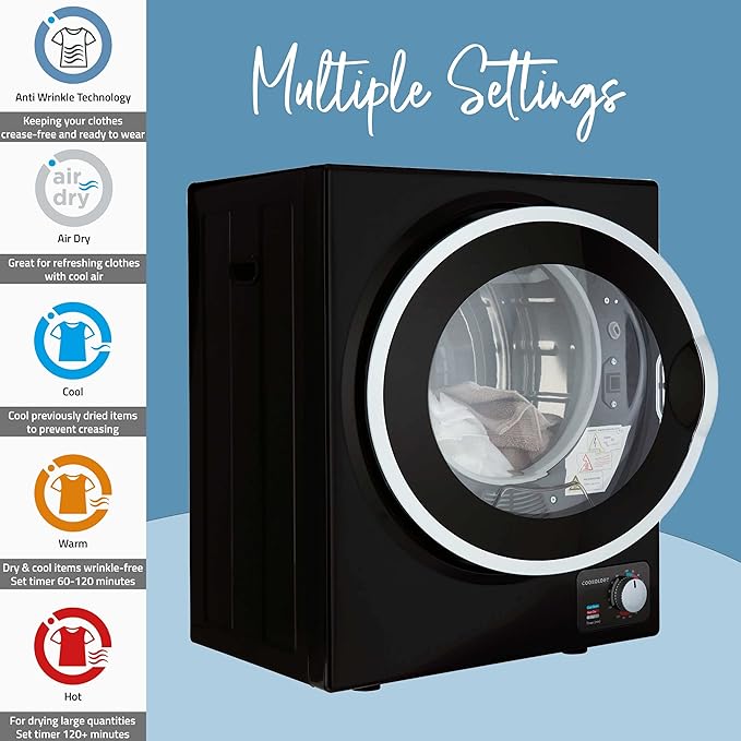 Cookology CMVD25WH Mini Vented Tumble Dryer 2.5kg Secondary image