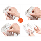 COOL CAMP Camping Stainless Steel Foldable Strainer Frying Basket for Outdoor Cooking, 175 x 120 x 50mm - British D'sire