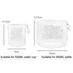 COOL CAMP CF - 3019 Outdoor Camping Sandwich Round Bottom Storage Bag Portable Camping Mug Teapot Tableware Mesh Bag, Specification: Small - British D'sire