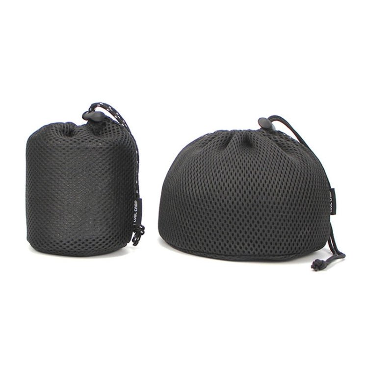 COOL CAMP CF - 3019 Outdoor Camping Sandwich Round Bottom Storage Bag Portable Camping Mug Teapot Tableware Mesh Bag, Specification: Small - British D'sire