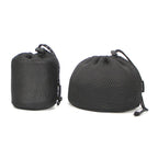 COOL CAMP CF - 3019 Outdoor Camping Sandwich Round Bottom Storage Bag Portable Camping Mug Teapot Tableware Mesh Bag, Specification: Small - British D'sire
