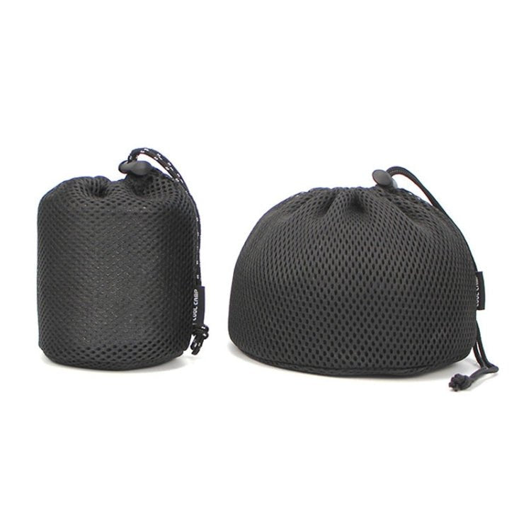 COOL CAMP CF - 3019 Outdoor Camping Sandwich Round Bottom Storage Bag Portable Camping Mug Teapot Tableware Mesh Bag, Specification: Small - British D'sire