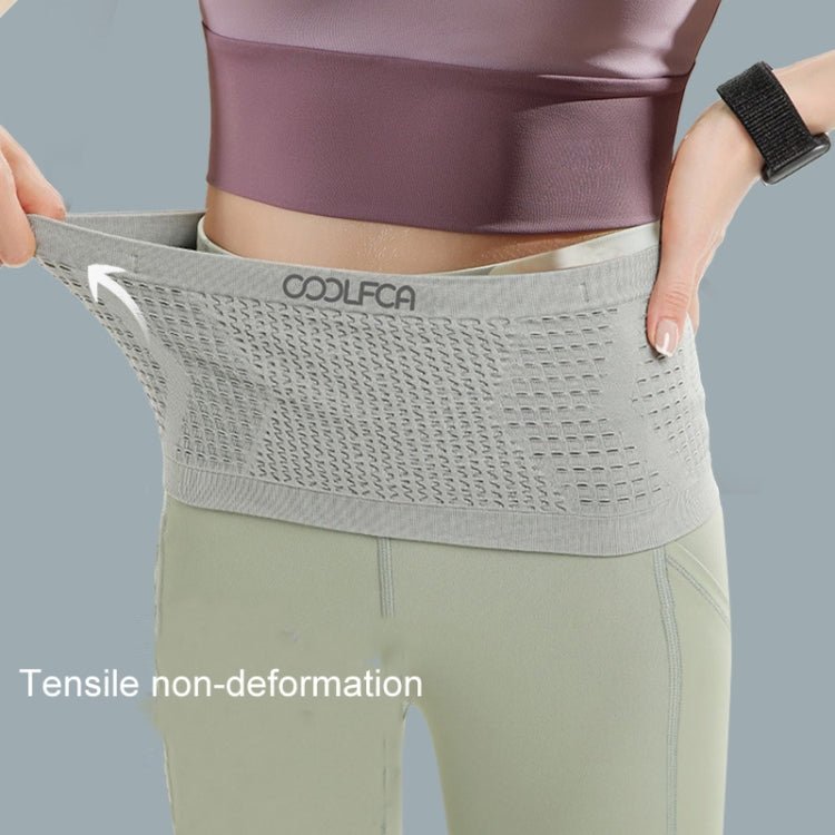 COOLFCA Outdoor Fitness Sports Non - slip Breathable Mobile Phone Fanny Pack, Size: 14x30cm(Gray) - British D'sire