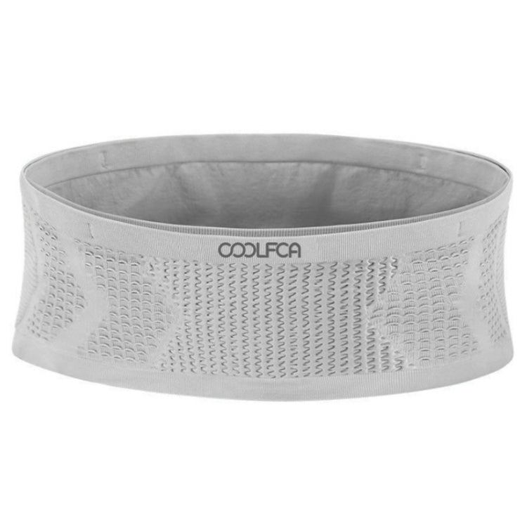 COOLFCA Outdoor Fitness Sports Non - slip Breathable Mobile Phone Fanny Pack, Size: 14x30cm(Gray) - British D'sire