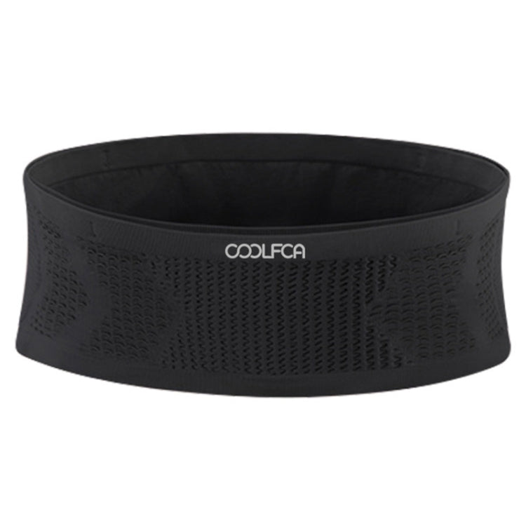COOLFCA Outdoor Fitness Sports Non - slip Breathable Mobile Phone Fanny Pack, Size: 14x35cm(Black) - British D'sire
