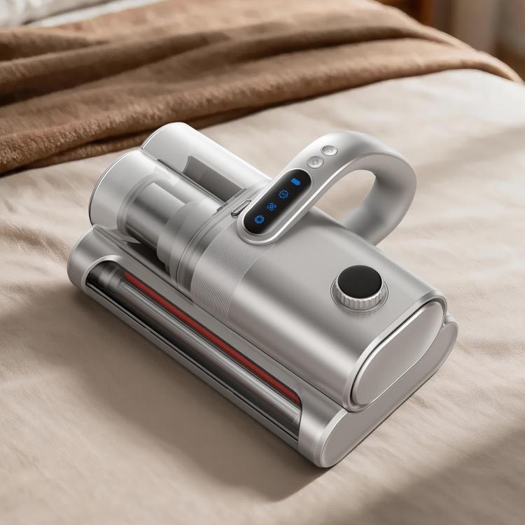 Cordless Mattress Vacuum Cleaner Bed Mite Remover with UV Light & High Frequency Beating(Silver) - British D'sire Main image
