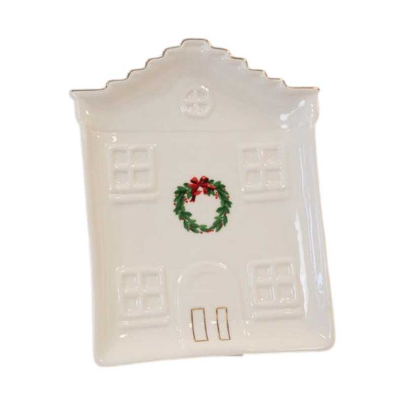 Cosy Christmas House Plate Home Decoration - Christmas Decor - British D'sire