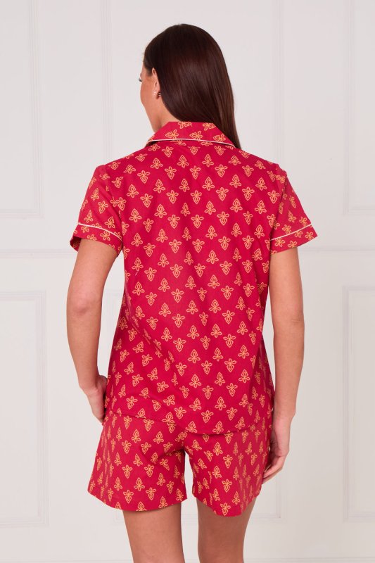 Cotton Printed PJ Set With Shorts — Comfortable, Stylish & Breathable - Loungewear pjs - British D'sire