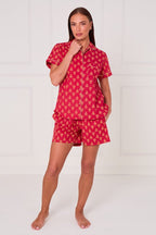 Cotton Printed PJ Set With Shorts — Comfortable, Stylish & Breathable - Loungewear pjs - British D'sire