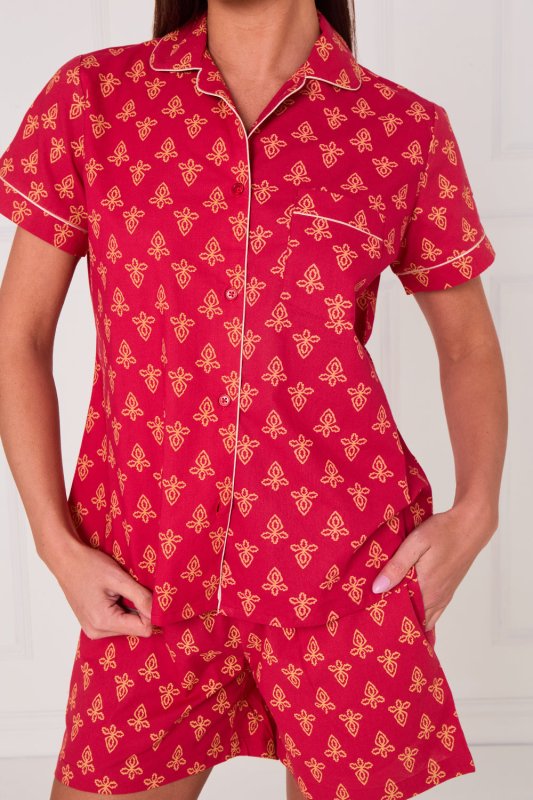 Cotton Printed PJ Set With Shorts — Comfortable, Stylish & Breathable - Loungewear pjs - British D'sire