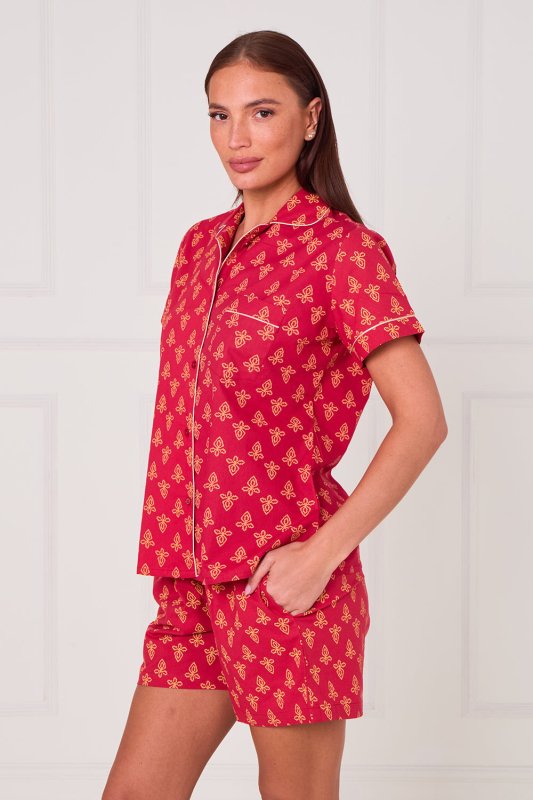 Cotton Printed PJ Set With Shorts — Comfortable, Stylish & Breathable - Loungewear pjs - British D'sire
