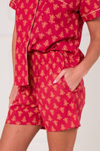 Cotton Printed PJ Set With Shorts — Comfortable, Stylish & Breathable - Loungewear pjs - British D'sire