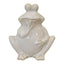 Cream Ceramic Wondering Frog - Figurines - British D'sire