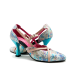 Crime - Pastel Snake Print/Turquoise - mermaid - High heel - British D'sire
