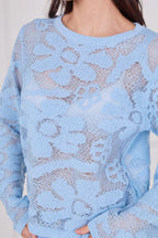 Crochet Long Sleeve Top - Jumper - British D'sire