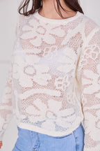 Crochet Long Sleeve Top - Jumper - British D'sire