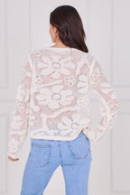 Crochet Long Sleeve Top - Jumper - British D'sire