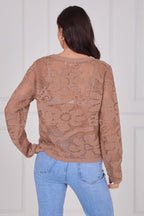 Crochet Long Sleeve Top - Jumper - British D'sire