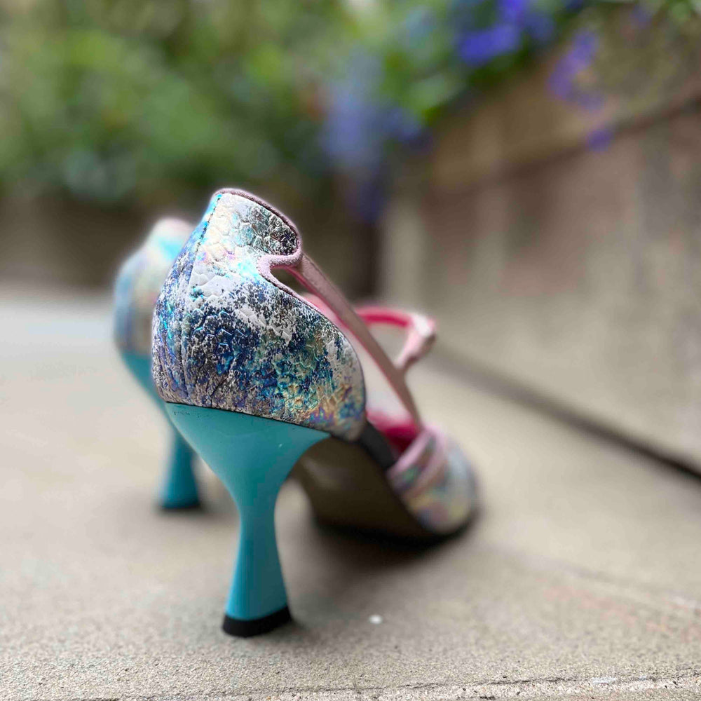 Crime - Pastel Snake Print/Turquoise- mermaid - Chanii B