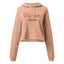 Crop Hoodie - Self Love Addicted with EMBROIDERY - crop hoodie - British D'sire