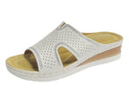 Cross Strap Lightweight Mules Wedge Slider - Slider - British D'sire