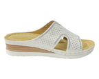 Cross Strap Lightweight Mules Wedge Slider - Slider - British D'sire