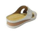 Cross Strap Lightweight Mules Wedge Slider - Slider - British D'sire
