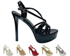 Crossover Ankle Strap Stiletto Heel Platform Shoes - Heels - British D'sire