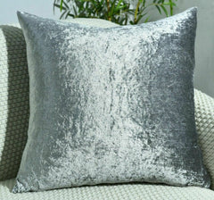 Crushed Velvet Cushion Covers Luxury Plush Plain 17"X17" , 20"X20", 22"X22" , 24"X24" - Cushion Cover - British D'sire