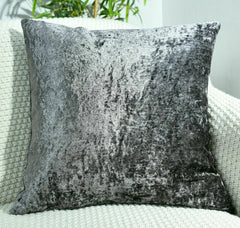 Crushed Velvet Cushion Covers Luxury Plush Plain 17"X17" , 20"X20", 22"X22" , 24"X24" - Cushion Cover - British D'sire