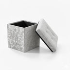 Crushed Velvet Square Storage Box with Lid Elegant Organizer for Any Room - Blush Pink - British D'sire