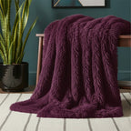 Cuddly Extra Fluffy Throw Ultra Soft Plush Blanket for Sofa Bed Home Decor - Sage - British D'sire