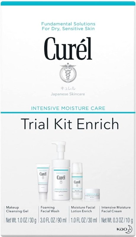 Curél Enrich Trial & Travel Kit, 2 Week Skincare Routine for Dry, Sensitive Skin - British D'sire Main image