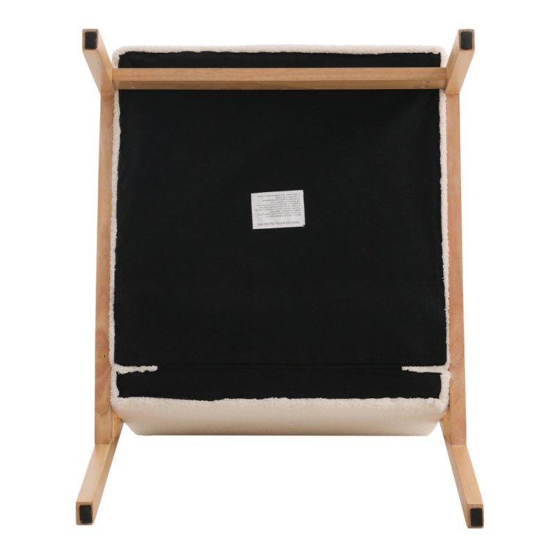 Cushioned Wood Armchair - Armchair - British D'sire