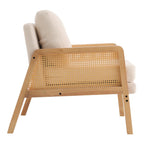 Cushioned Wood Armchair - Armchair - British D'sire