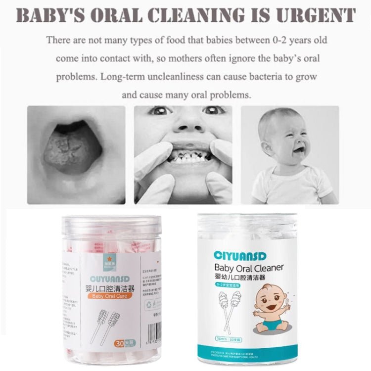 VITRAX - CUYUANSD Baby Oral Cleaner – 30pcs/Can – Tongue Cleaning Gauze Swab for Babies – Soft Paper Handle – Sterile Cotton – Hygienic, Gentle Oral Care. Secondary image